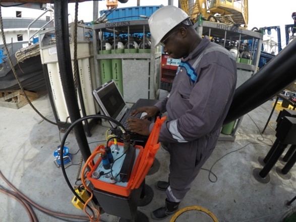 ROV supporting CALM buoy operations